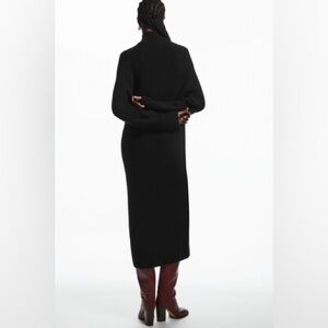 COS Black heavyweight knit sweater Dress